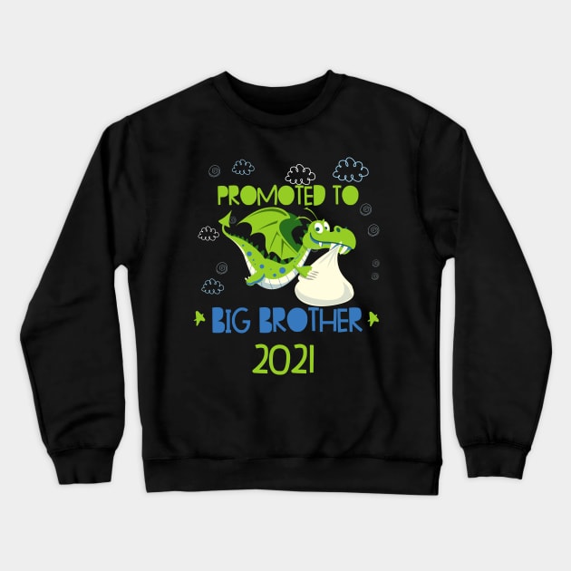 Dragon Big Brother Pregnant 2021 Gift Idea Crewneck Sweatshirt by alpmedia